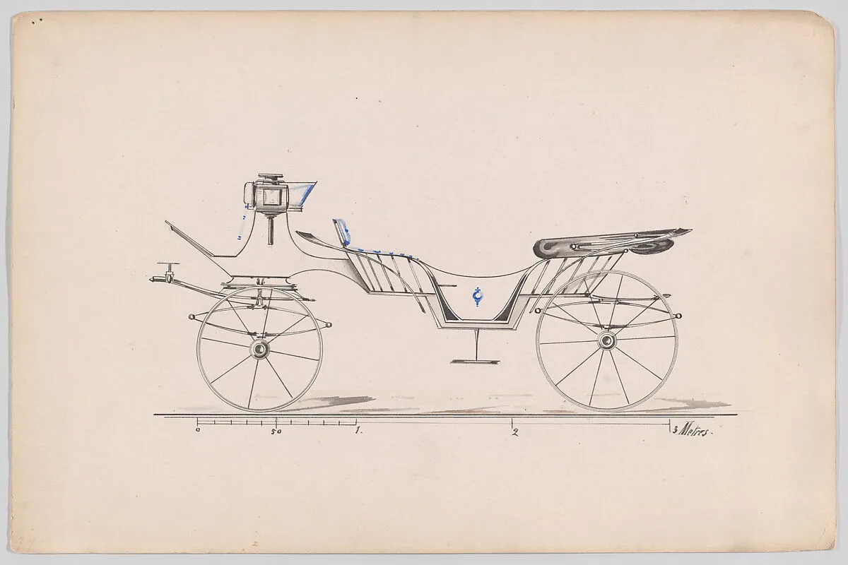 Design for Drop Center Vis-à-Vis (French?) — Unknown