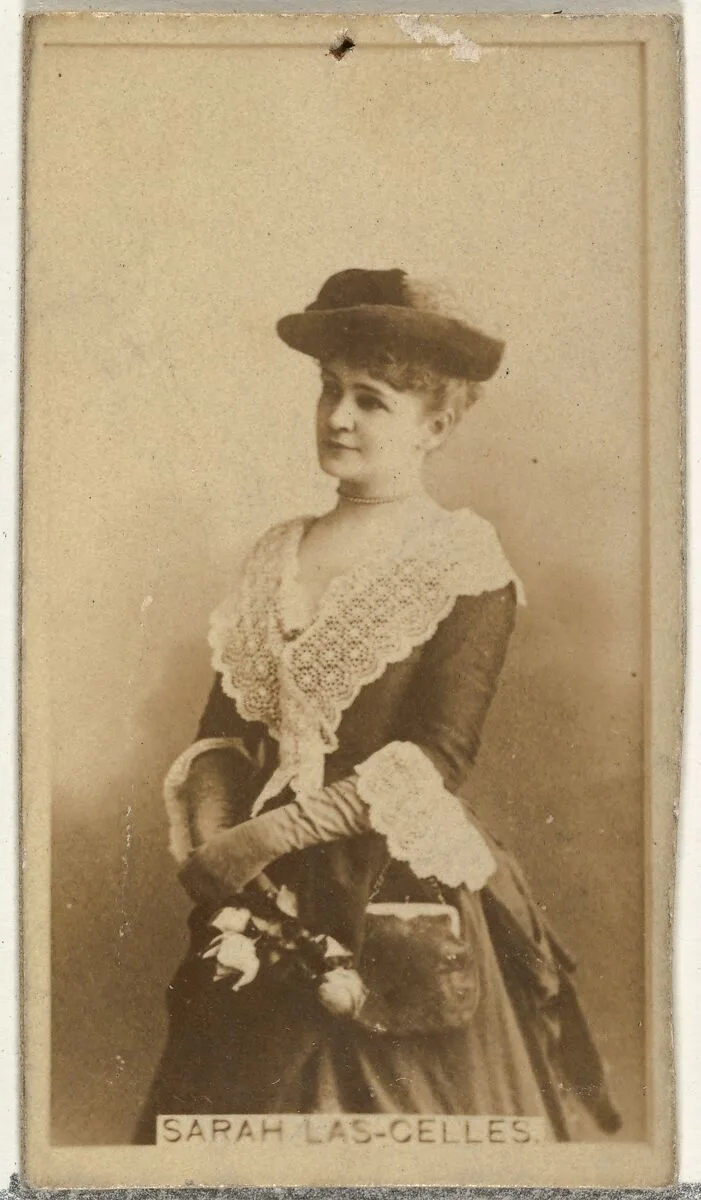Sarah Las-Gelles, from the Actors and Actresses series (N145-8) issued by Duke Sons & Co. to promote Duke Cigarettes — American Tobacco Company|W. Duke, Sons & Co.