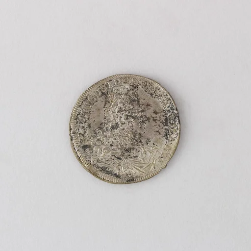 Coin (Two-Thirds Thaler) Showing Frederick Augustus I, Duke and Elector of Saxony