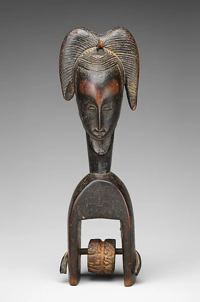 Heddle Pulley with Female Figure — Unknown