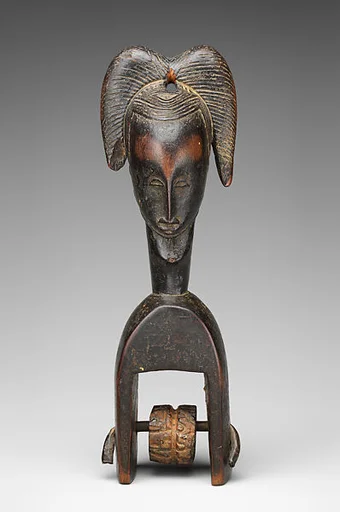 Heddle Pulley with Female Figure
