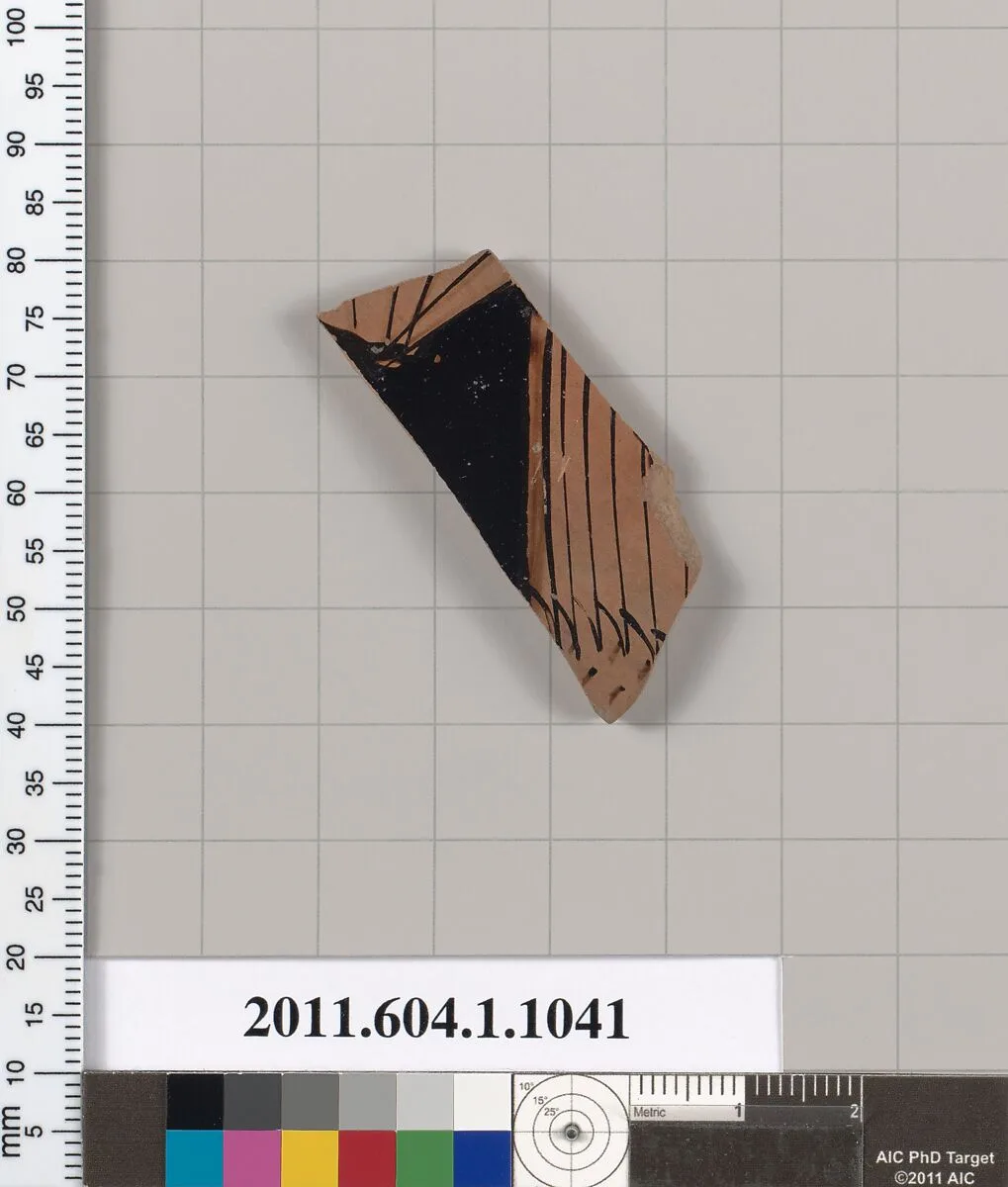 Terracotta fragment of a kylix (drinking cup) — Unknown