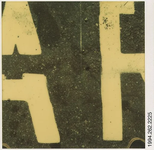 [Detail of Street Lettering: "AR"]