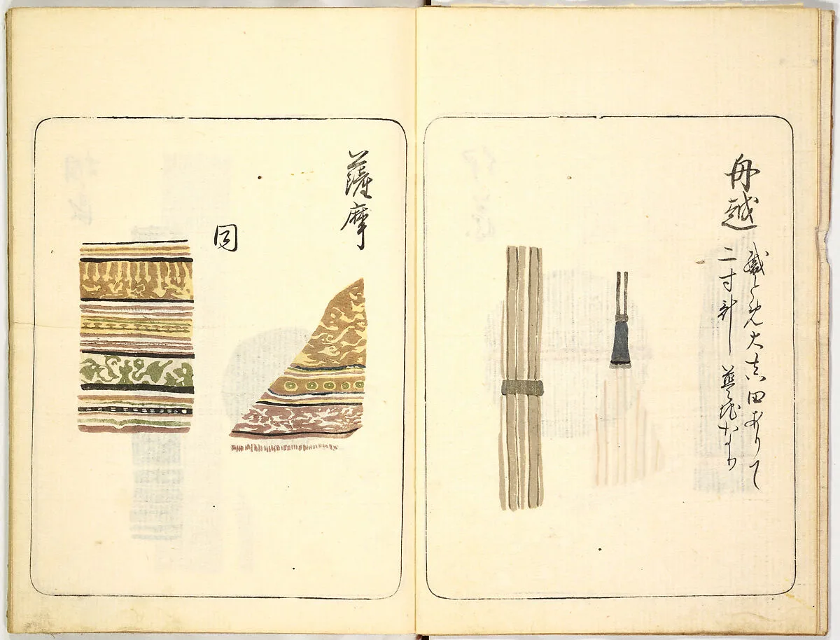 古今名物類しゅう|Kokon meibutsu rui shū, Vol. 2 (examples of old textile designs) — Unknown