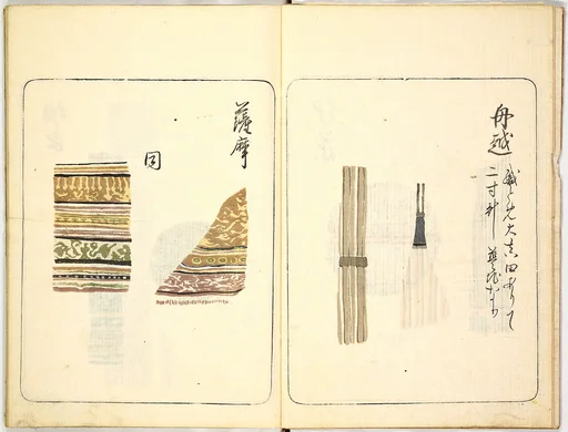 古今名物類しゅう|Kokon meibutsu rui shū, Vol. 2 (examples of old textile designs)