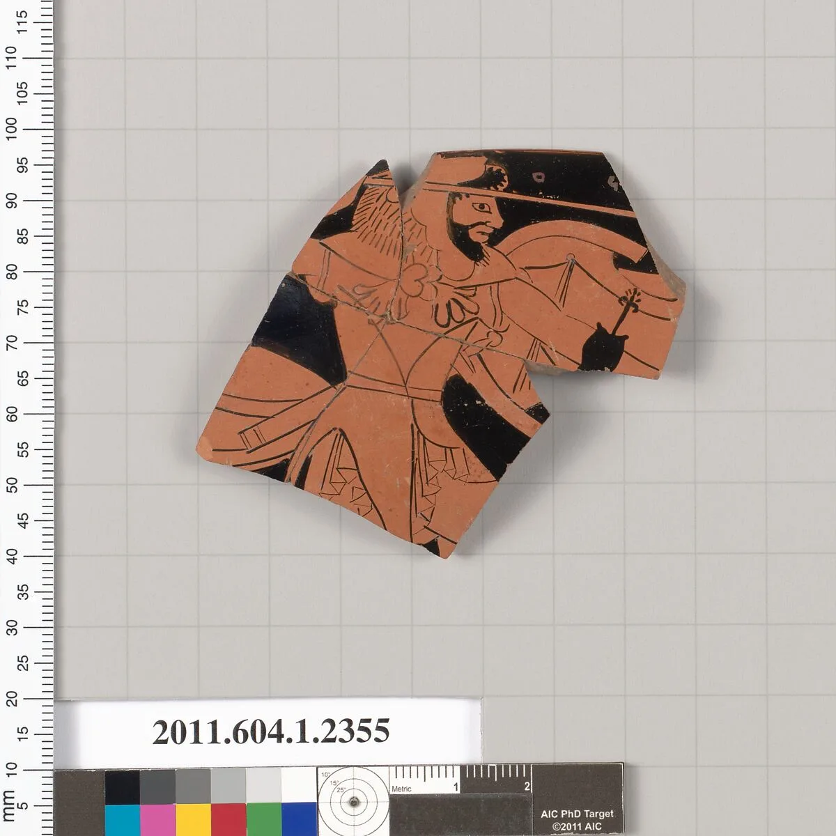 Terracotta rim fragment of a kylix (drinking cup) — Unknown