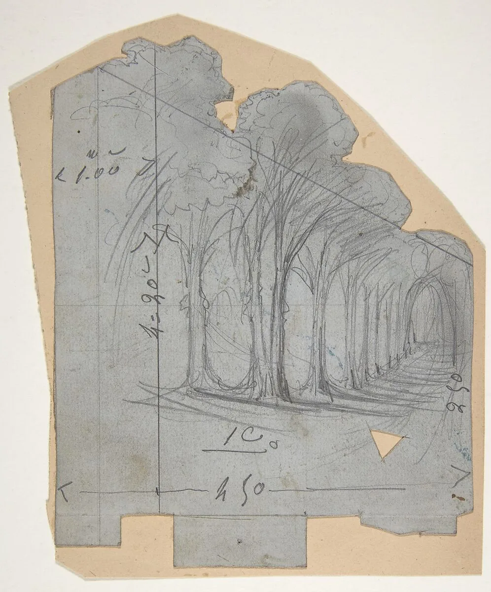 Design for a Stage Set at the Opéra, Paris — Eugène Cicéri