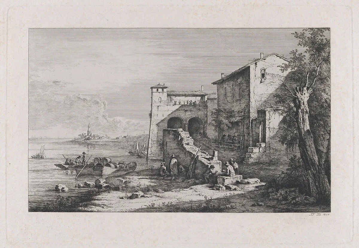 View of Old Customs House in Rome — Jean Jacques de Boissieu