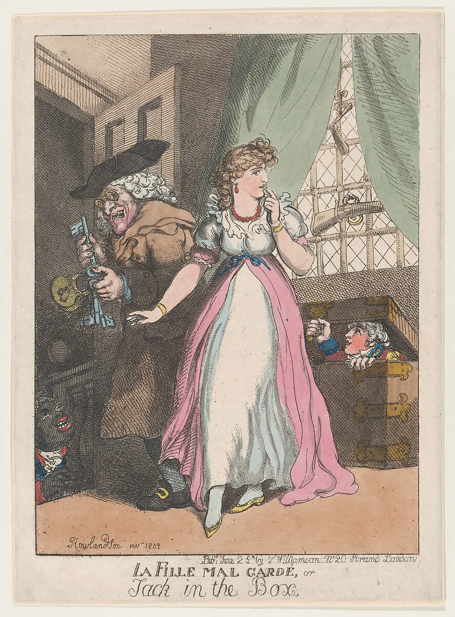 La Fille Mal Gardé, or Jack in the Box — Thomas Rowlandson|Thomas Williamson