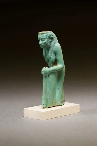 Statuette of a worn or aged woman, probably a goddess