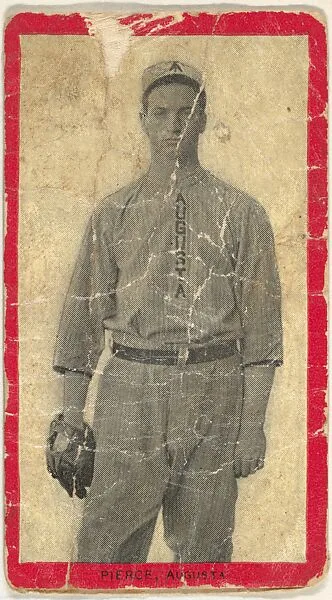 Pierce, Augusta, Atlantic League, from the Baseball Players (Red Borders) series (T210) issued by Old Mill Cigarettes — Old Mill Cigarettes, Virginia