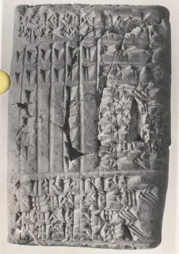 Cuneiform tablet: account of delivery of animals for offering, Ebabbar archive