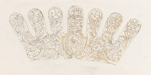 Album of designs for embroidery: bodices, gauntlets, caps, bags