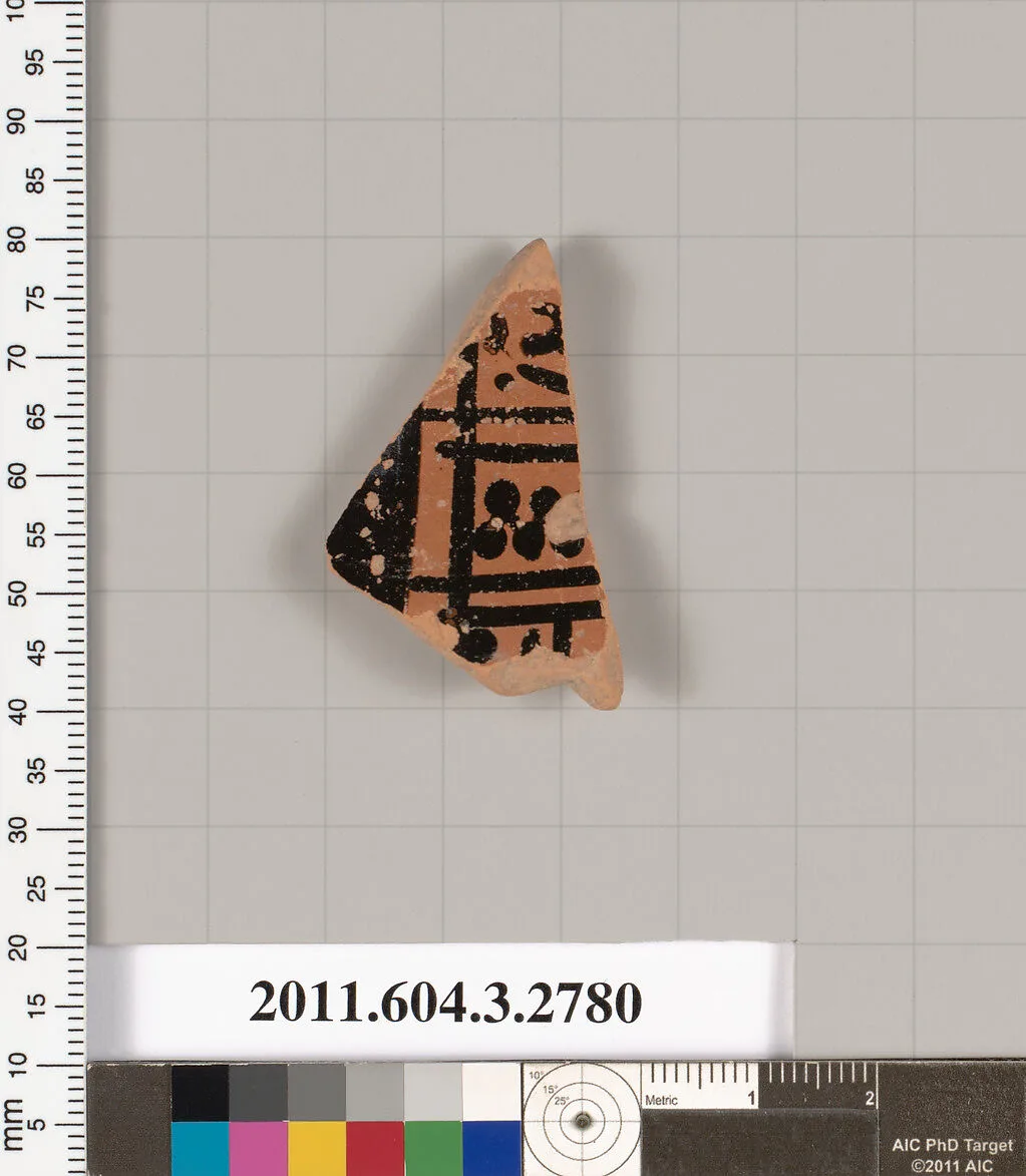 Terracotta fragment of an olpe (jug) — Unknown