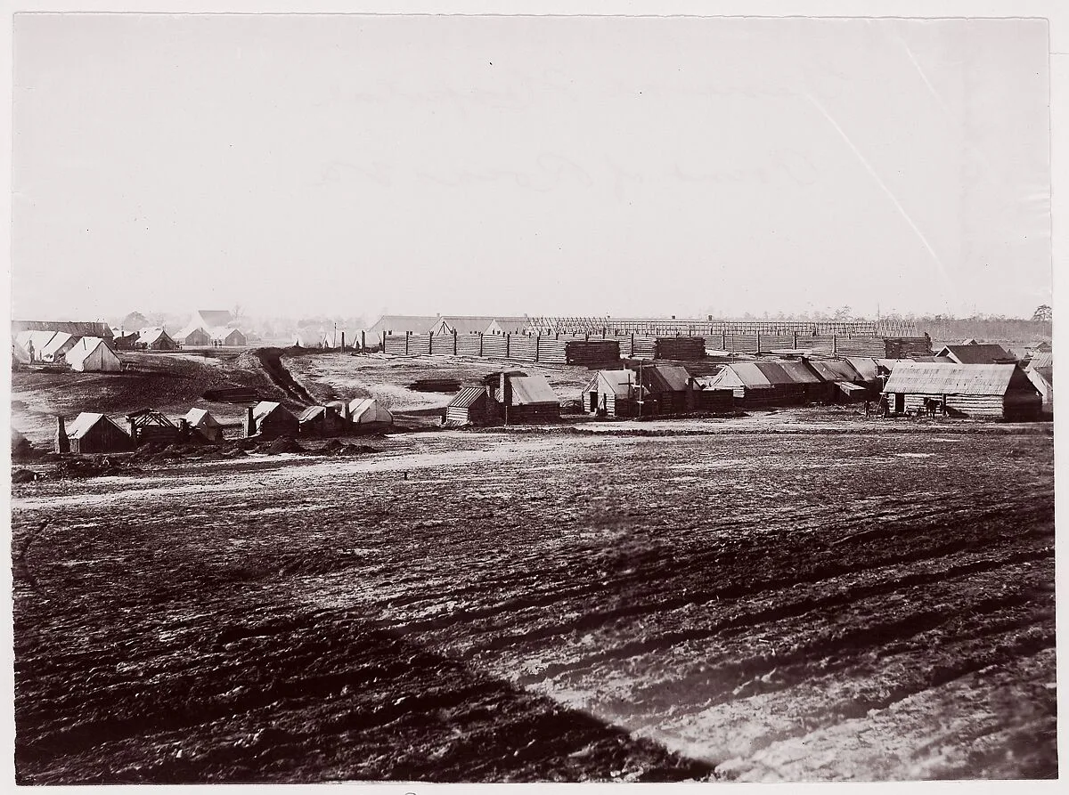 General Hospital, Point of Rocks, Appomattox River below Petersburg — Timothy H. O'Sullivan|Mathew B. Brady
