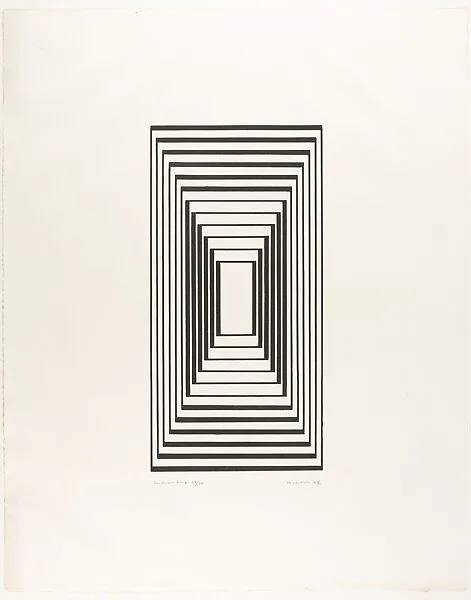 Introitus, from the Graphic Tectonics series — Josef Albers
