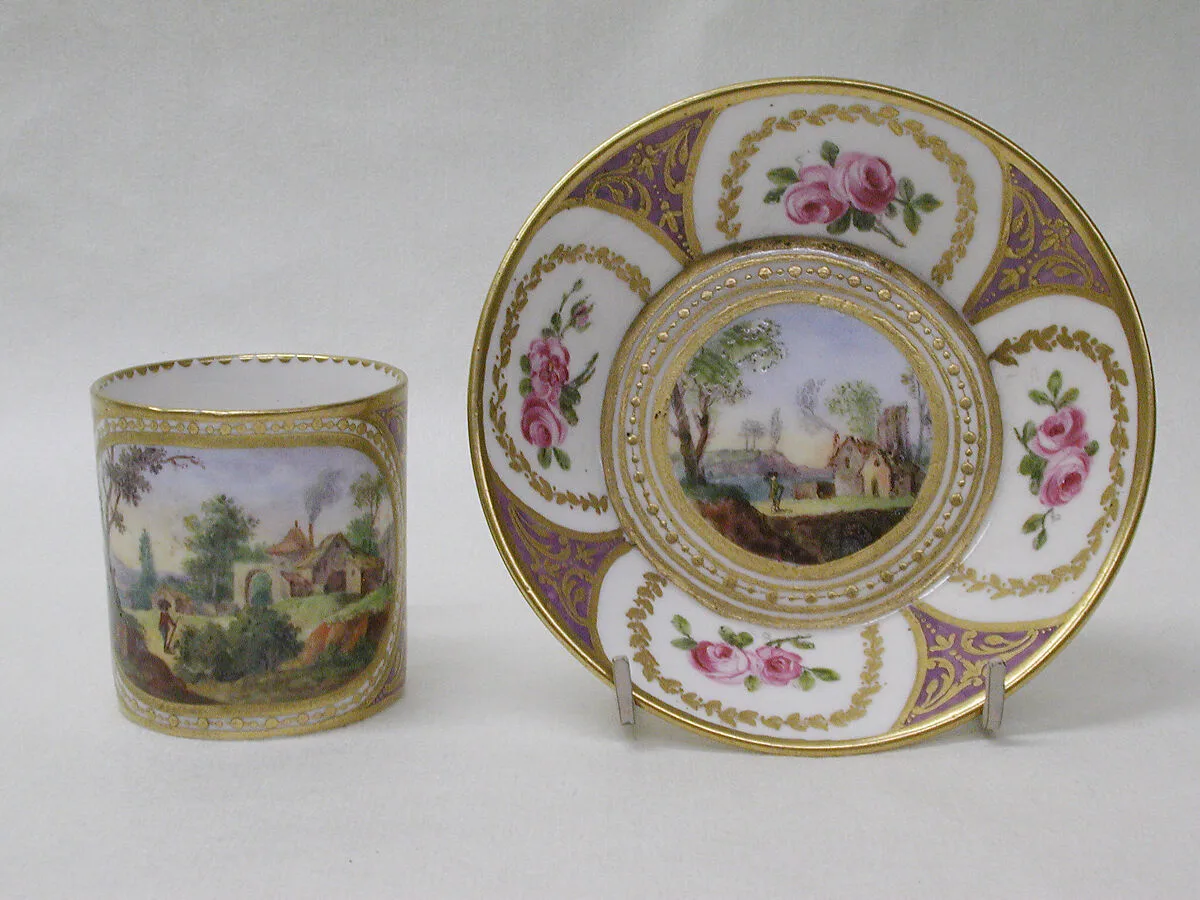 Cup and saucer (gobelet litron et soucoupe) — Sèvres Manufactory|Jean Bouchet|Boileau jeune