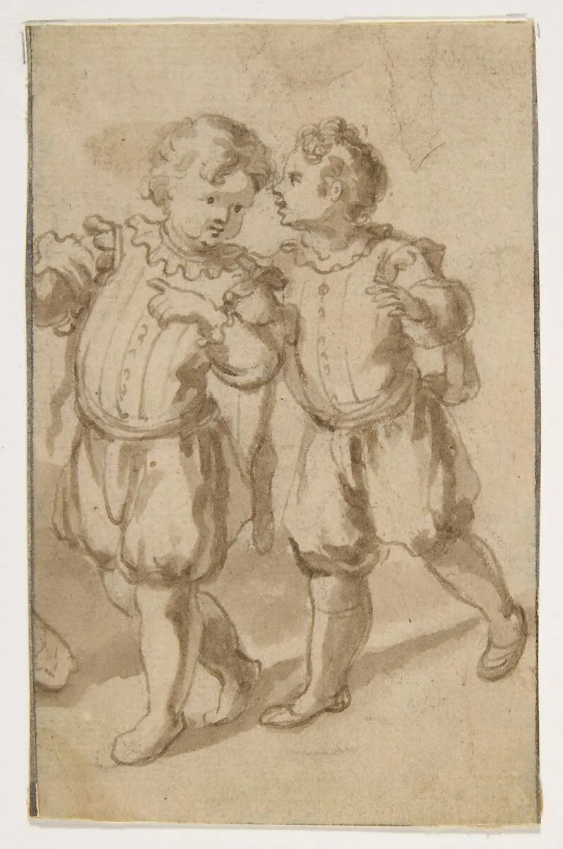 Two Young Page-Boys — Bernardino Rodriguez ("Bernardino Siciliano")