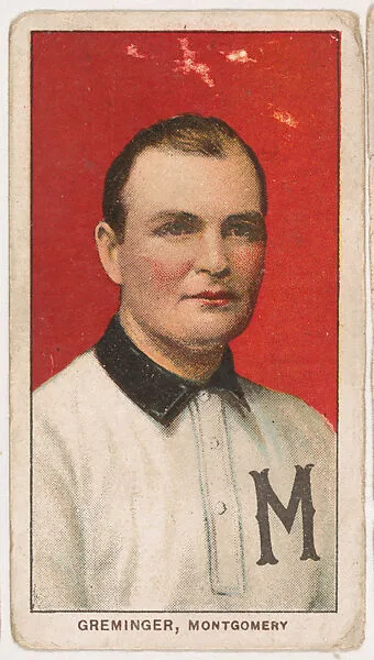 Ed Greminger, Montgomery, from Coupon Cigarettes Baseball Issue, 1910 — Coupon Cigarettes