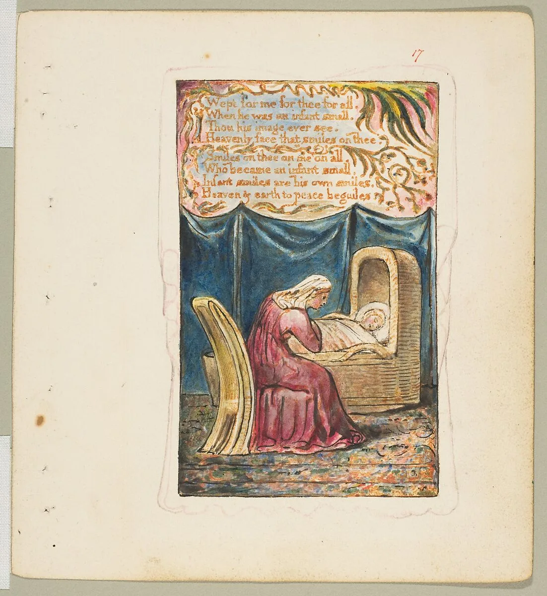 Songs of Innocence: A Cradle Song (second plate) — William Blake