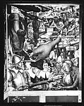 ["Colonial America" Panel of Diego Rivera's Mural for the New Worker's School, New York City]