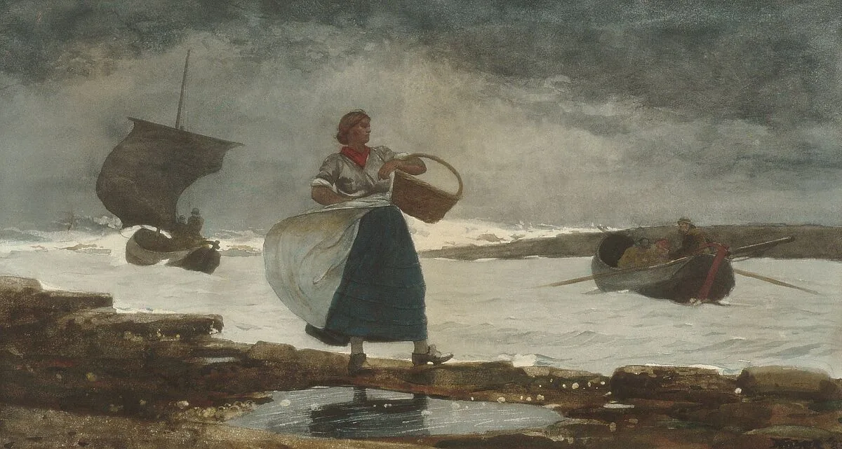 Inside the Bar — Winslow Homer