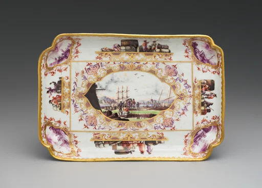 Tray (part of an inkstand)