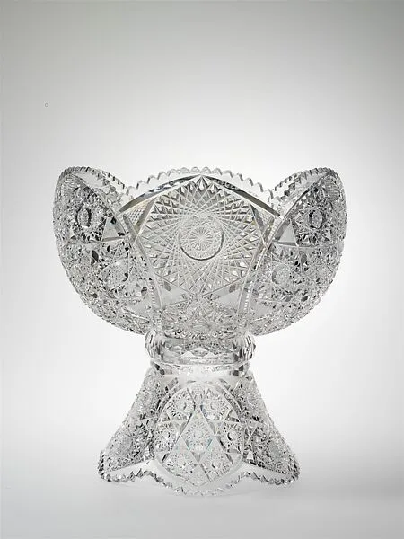Punch bowl — C. Dorflinger and Sons
