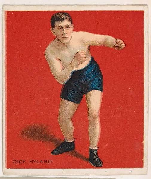 "Fighting Dick Hyland" (William Uren), Boxing, from Mecca & Hassan Champion Athlete and Prize Fighter collection, 1910 — Mecca Cigarettes
