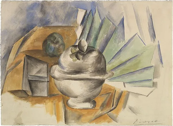 Sugar Bowl and Fan — Pablo Picasso
