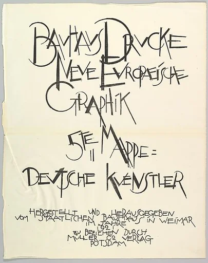 Bauhaus Portfolio V: Title Page