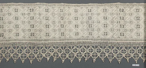 Border with cutwork and bobbin lace