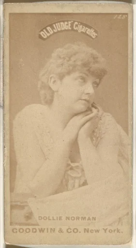 Dollie Norman, from the Actors and Actresses series (N171) for Old Judge Cigarettes