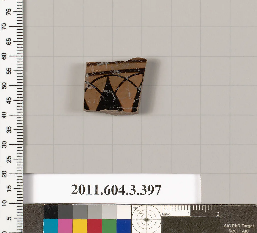 Terracotta fragment of a neck-amphora (jar) — Unknown