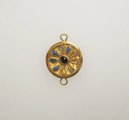Roundel, medallion with paste inlay