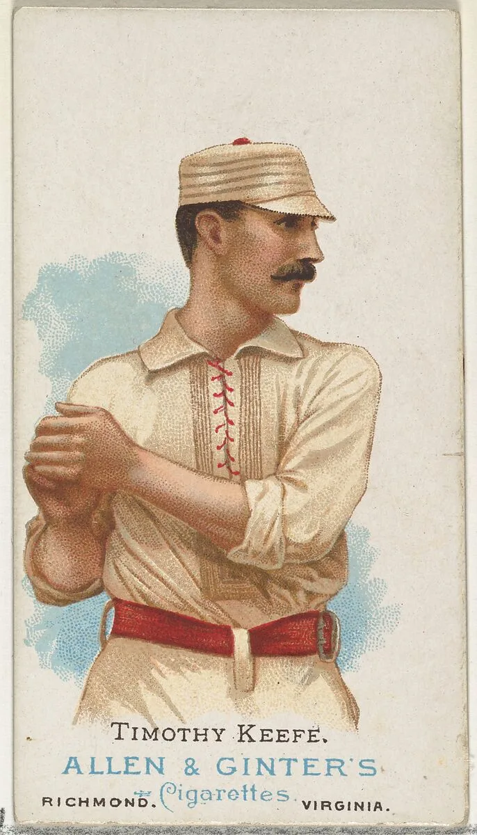 Timothy Keefe, Baseball Player, from World's Champions, Series 1 (N28) for Allen & Ginter Cigarettes — Lindner, Eddy & Claus|Allen & Ginter