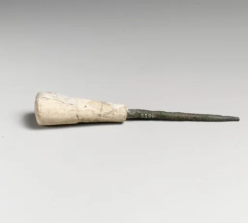 Bronze awl with bone handle