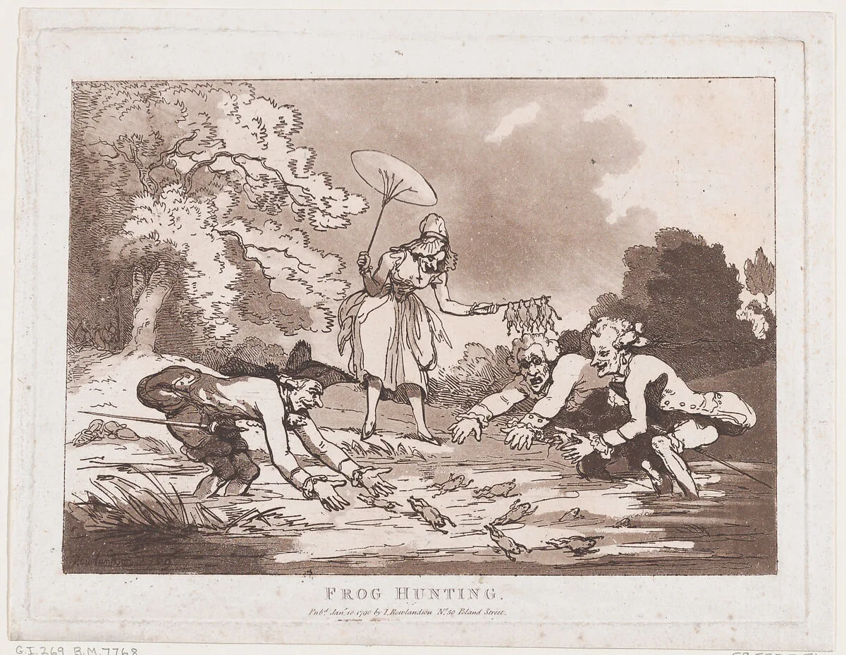 Frog Hunting — Thomas Rowlandson|Thomas Rowlandson