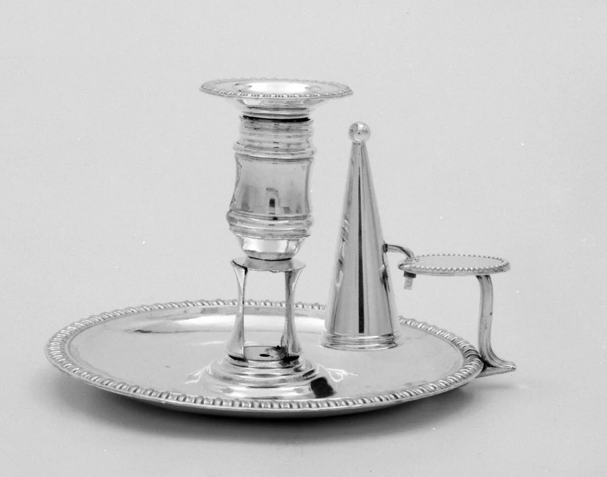 Chamber candlestick — Tudor and Leader