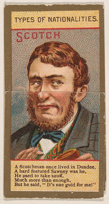 Scotch, from Types of Nationalities (N240) issued by Kinney Bros. — Kinney Brothers Tobacco Company
