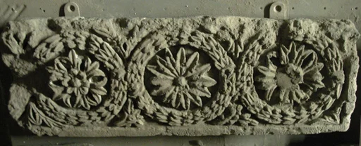 Fragment of a Frieze with a Sequence of Roundels Enclosing Rosettes