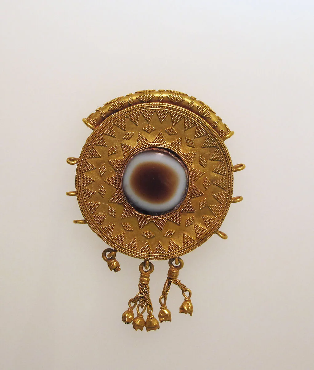 Pendant disc with bells — Unknown