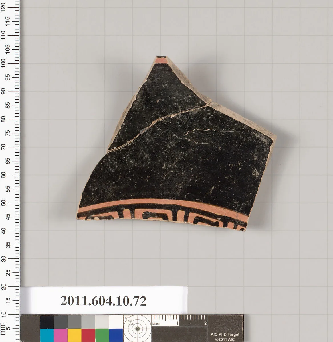 Terracotta fragment of a kylix (drinking cup) — Unknown