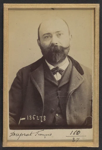 Duprat. François, Louis. 34 ans, né à St-Martin (Gers). Marchand de vins. Anarchiste. 27/4/92.