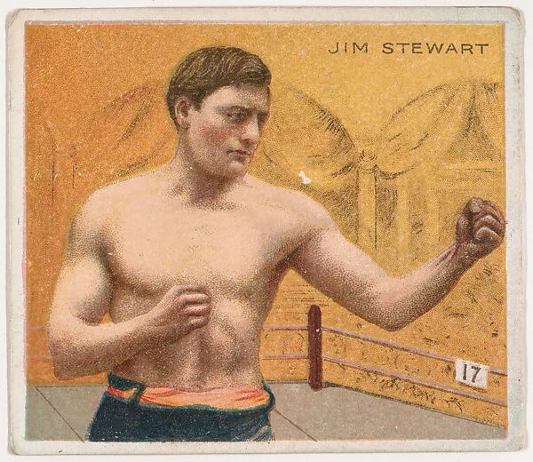 Jim Stewart (John Henry Loerch), Boxing, from Mecca & Hassan Champion Athlete and Prize Fighter collection, 1910 — Mecca Cigarettes