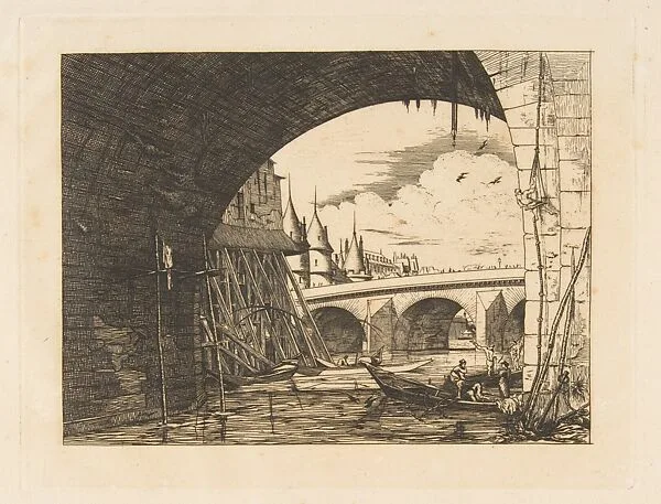 Archway, Pont Nôtre-Dame, Paris — Edmond Gosselin|Charles Meryon