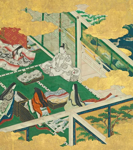 源氏物語画帖「玉鬘」|“A Lovely Garland” (Tamakazura), from The Tale of Genji
