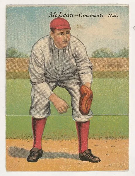 McLean, Cincinnati, National League, from the Mecca Double Folder series (T201) — Mecca Cigarettes
