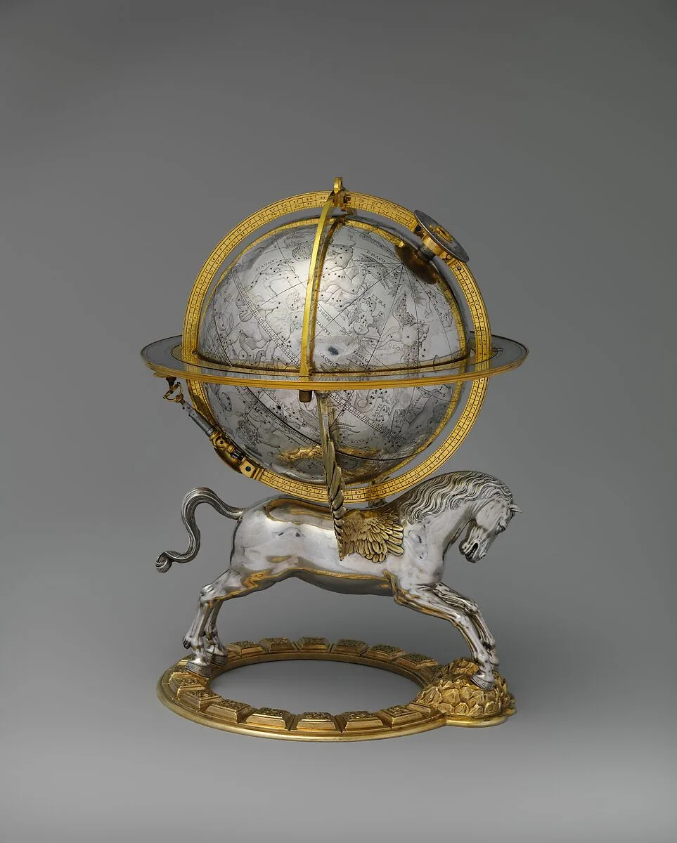 Celestial globe with clockwork — Gerhard Emmoser