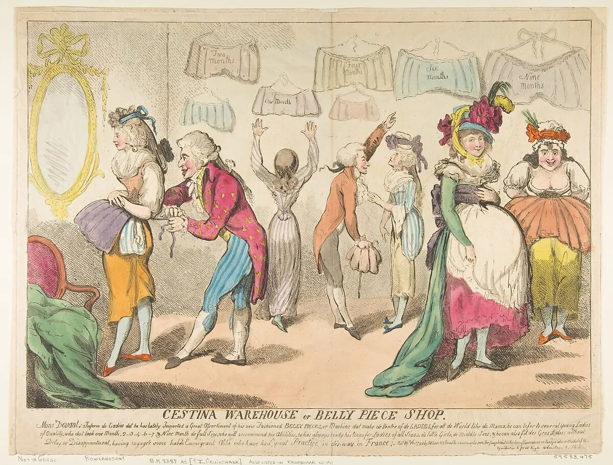 Cestina Warehouse or Belly Piece Shop — Isaac Cruikshank|S. W. Fores|George Murgatroyd Woodward